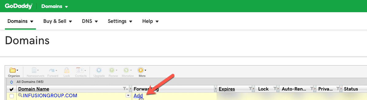 How To Redirect A Domain In Godaddy Using Domain Forwarding Infusion Marketing